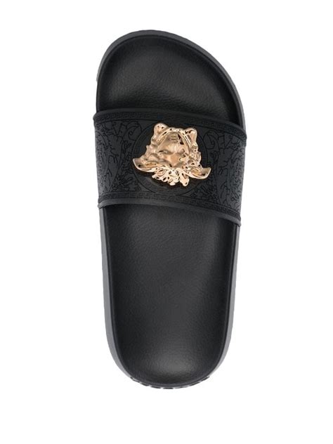 versace warreny slides|farfetch versace slides.